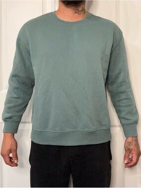 Athletic Works Sage Green Crewneck Sweater